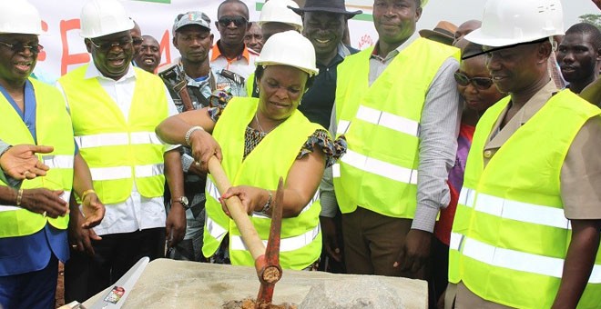 EVENEMENT:Pose de la première pierre d’une usine de transformation de manioc à Krokokro (Dimbokro)